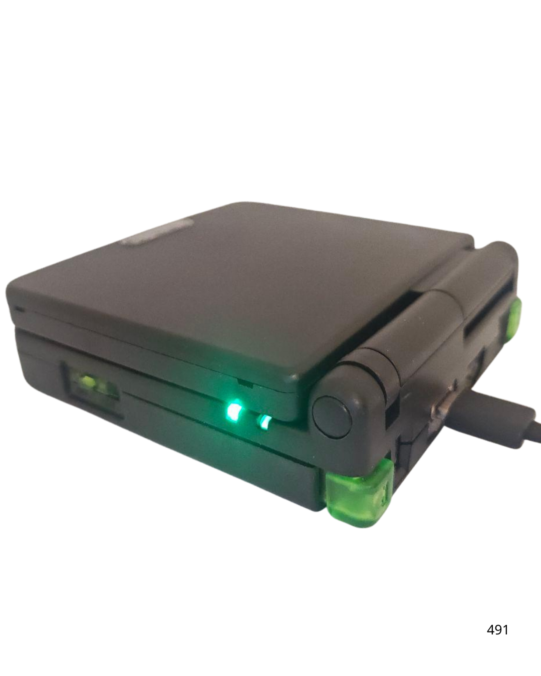 Game Boy AdvanceSP Black Green IPS LCD Custom