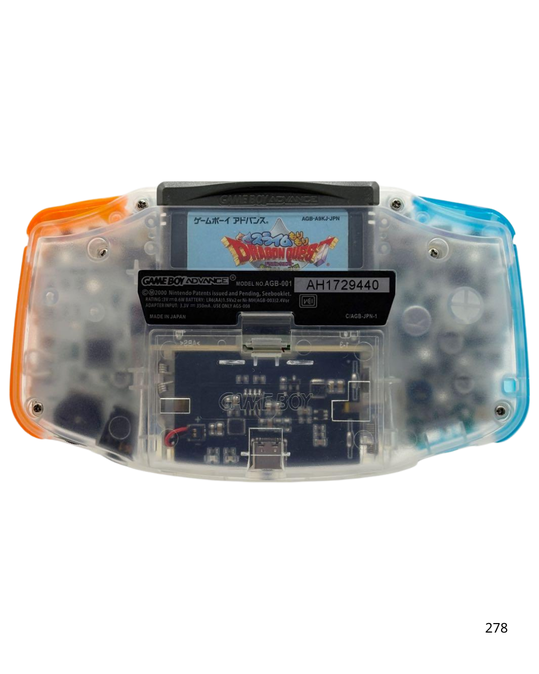 Game Boy Advance Frost Clear IPS LCD custom