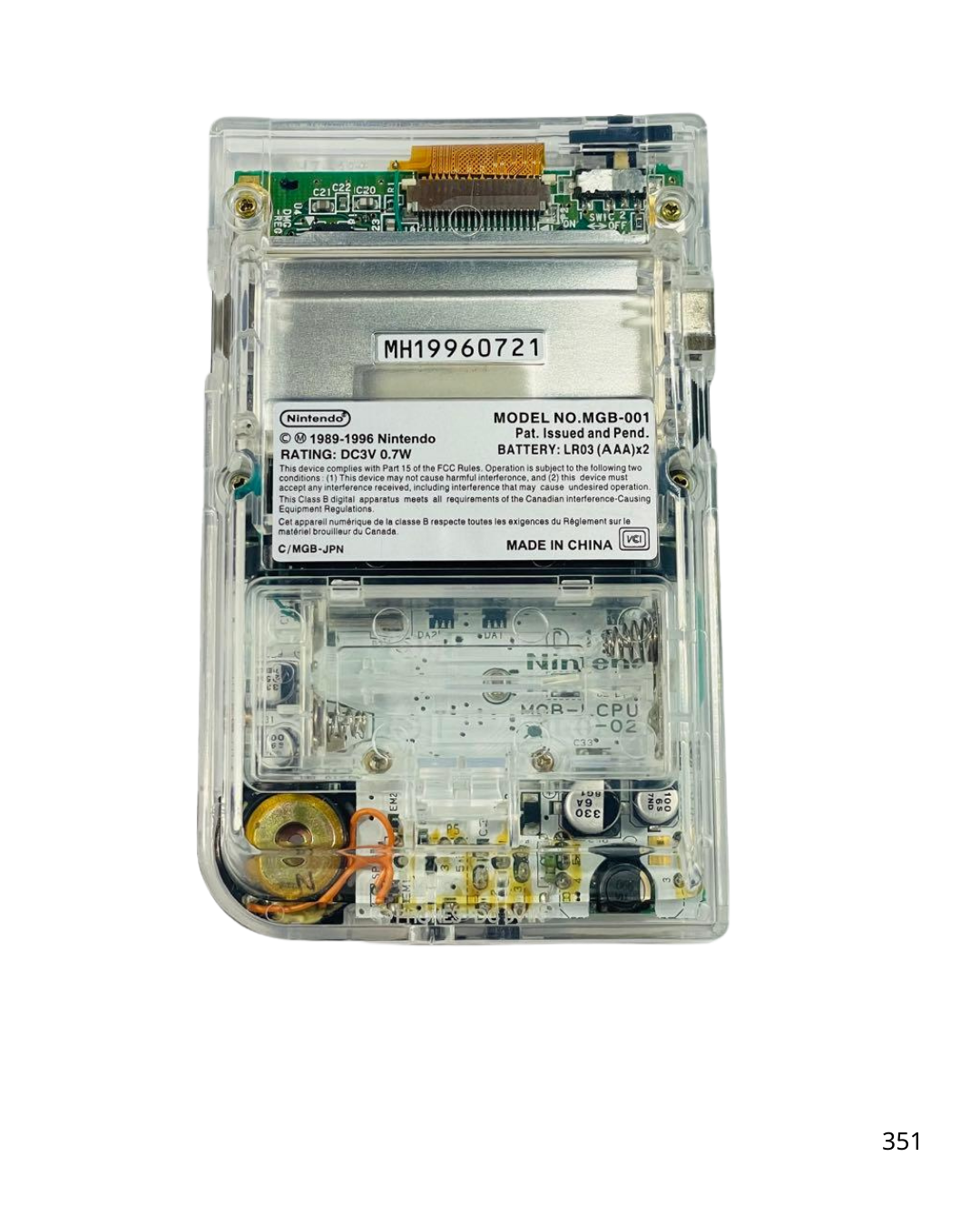 Game Boy Pocket Clear Color IPS LCD custom