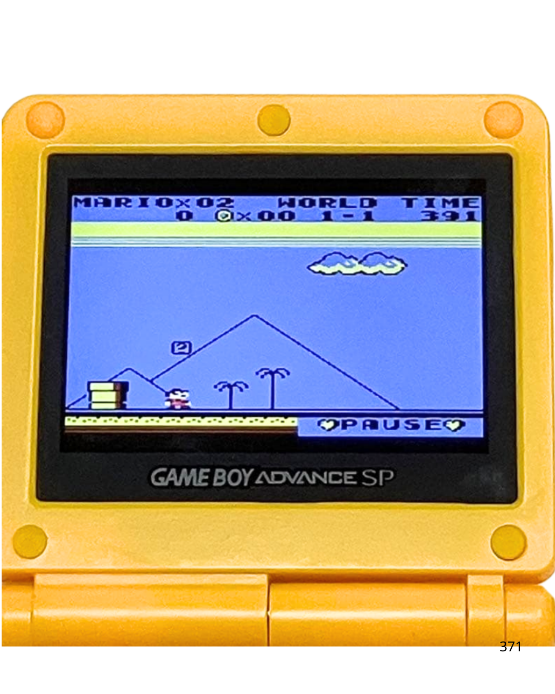 Game Boy Advance SP Pikachu Design Yellow IPS LCD