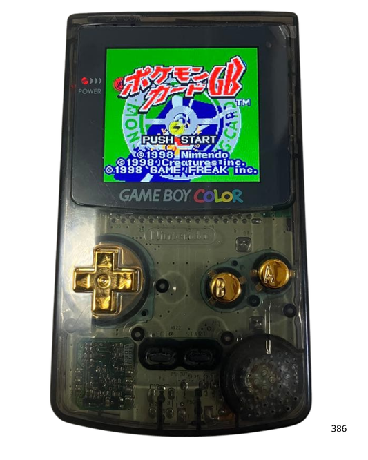 Game Boy Color Clear Black IPS LCD Custom