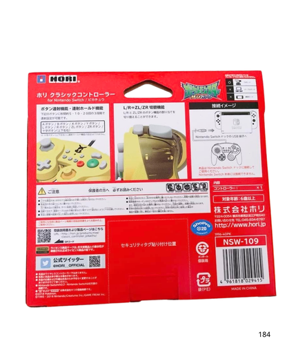 New Hori Classic Controller Pikachu