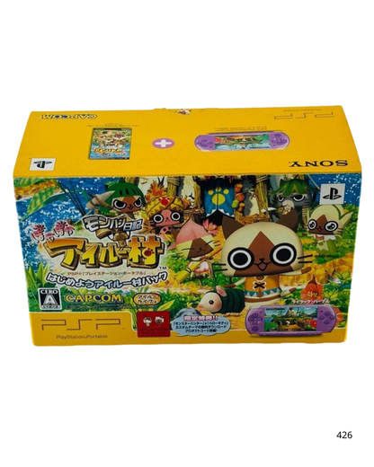 PSP-3000 Monster Hunter Diary: Warm Airou Village Lilac Purple