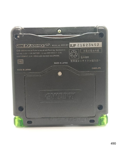 Game Boy AdvanceSP Black Green IPS LCD Custom