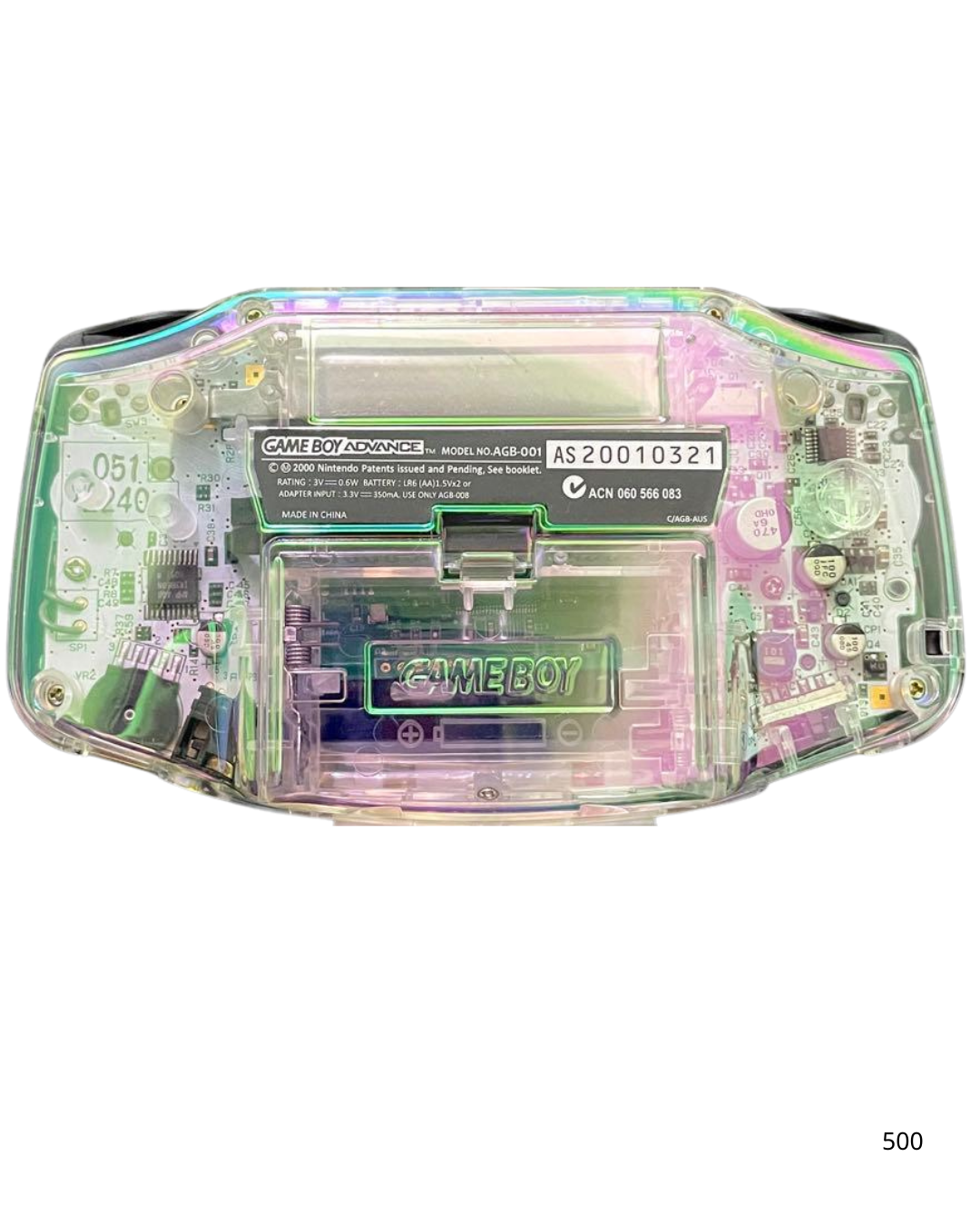 Game Boy Advance Aurora x Black IPS LCD Custom