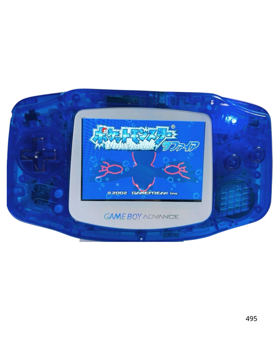 Game Boy Advance Clear Blue  IPS LCD Custom