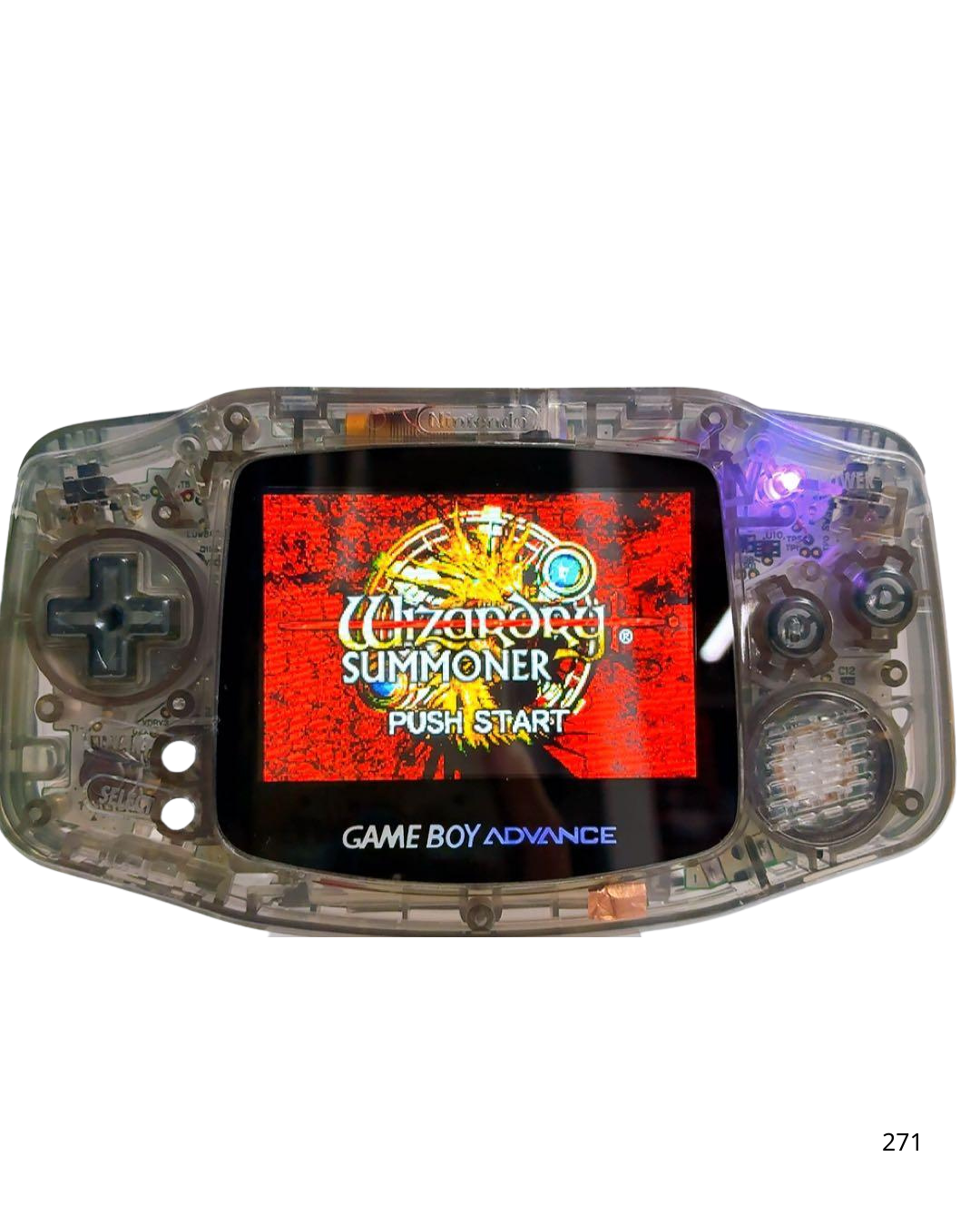 Game Boy Advance Clear Black  IPS LCD Custom