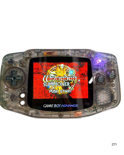 Game Boy Advance Clear Black  IPS LCD Custom