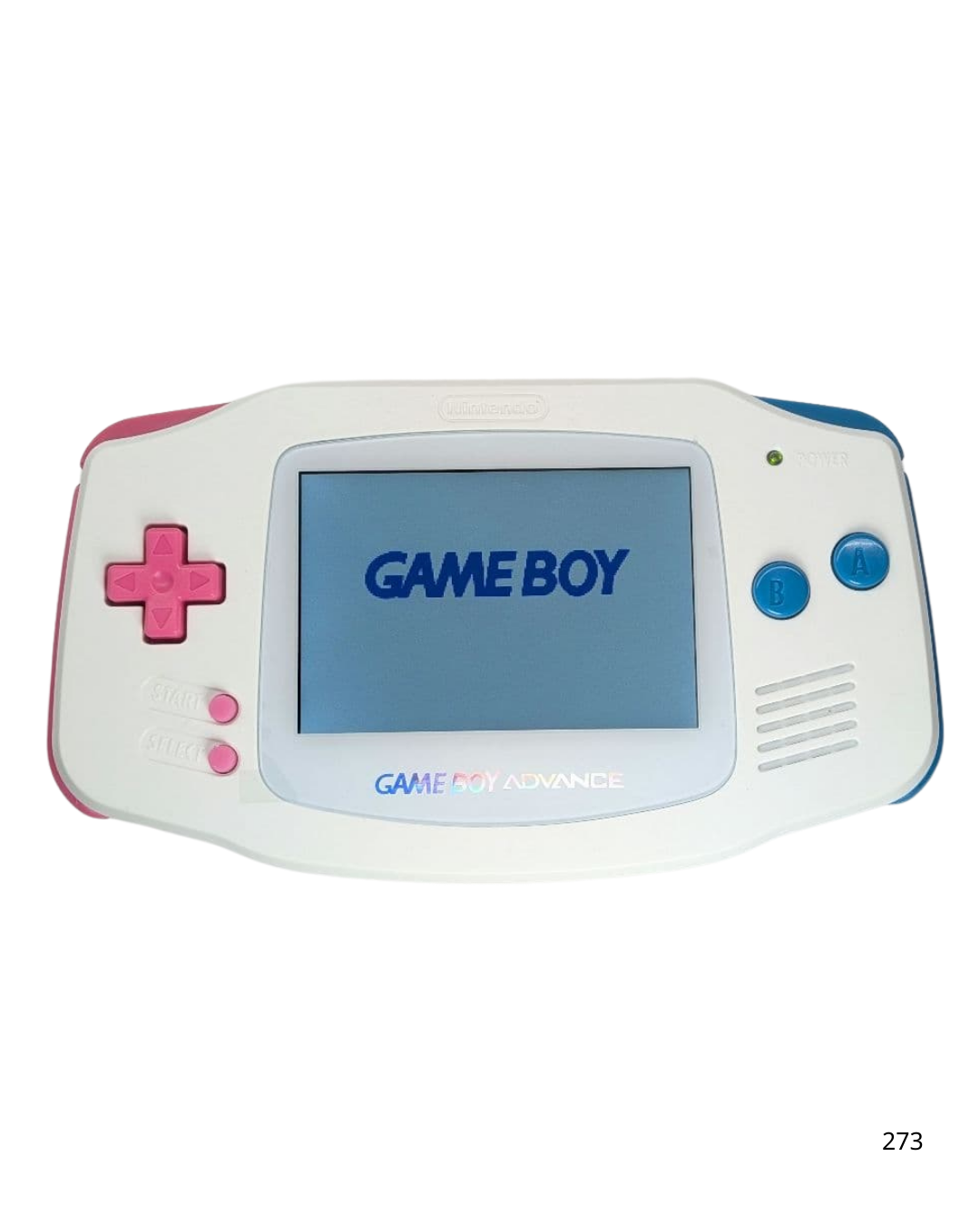 Game Boy Advance white IPS LCD custom