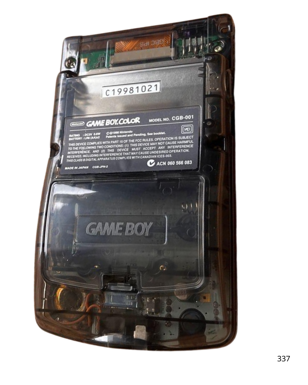 Game Boy Color Clear black  IPS LCD Custom