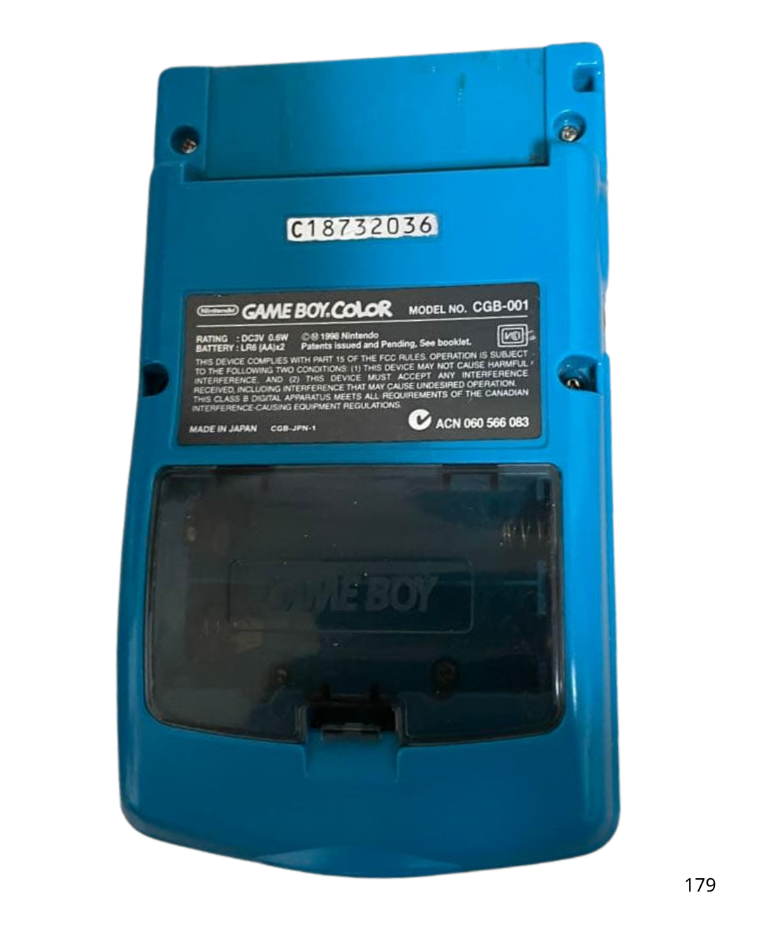 Game Boy Color blue IPS LCD Custom