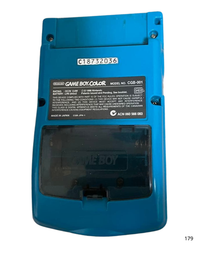 Game Boy Color blue IPS LCD Custom