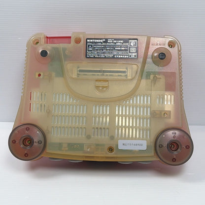 Nintendo 64 console, clear red