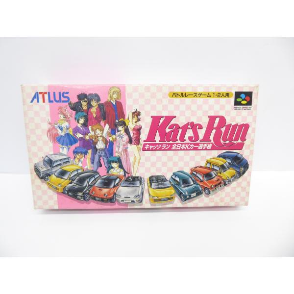 Super Famicom KAT'S RUN All Japan K-Car Championship Software Game �¢WE1821