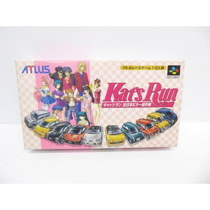 Super Famicom KAT'S RUN All Japan K-Car Championship Software Game �¢WE1821