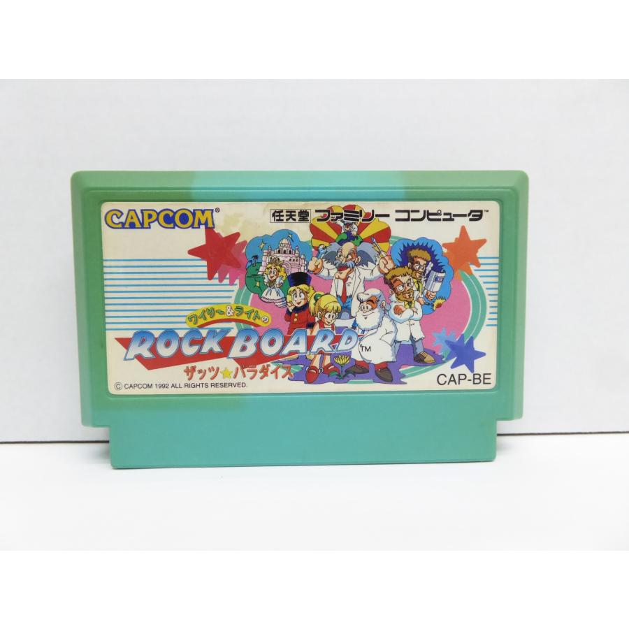 Famicom Wily & Wright's ROCK BOARD That's Paradise Retro Software �¢WE641