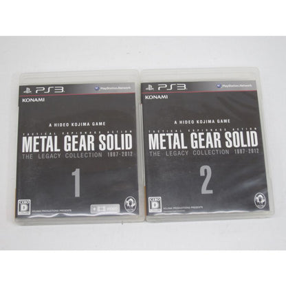 PS3 METAL GEAR SOLID THE LEGACY COLLECTION 1987-2012 software